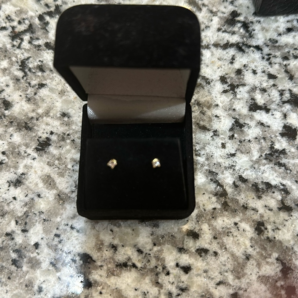 14 KT diamond earrings